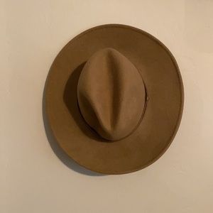 Anthropologie wool felt wide brimmed hat